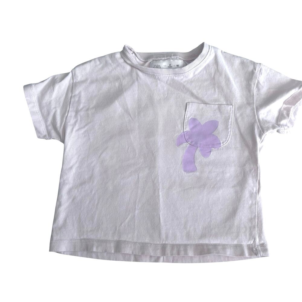 Zara printed pocket tee